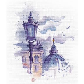 S1526 Építészet és lámpa 20x27 cm