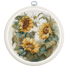 BC202 Napraforgó és méhecske 17 cm