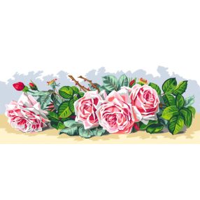 SAC132 P.de Longpre-Rózsák 30x70 cm
