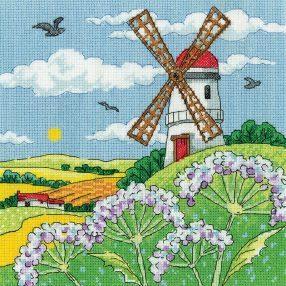 hc-1579a Windmill Landscape 20,5x20,5 cm