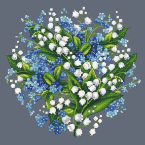 Z10745 Spring flowers 40x40 cm