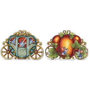 SR837 Carriage pumpkin 13x18 cm