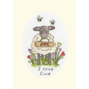 XGC40 Eleanor Teasdale - I Love Ewe 13x9 cm
