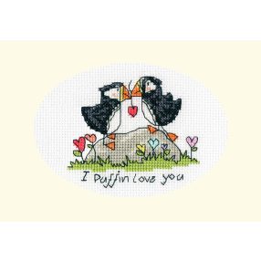 XGC42 Eleanor Teasdale - I Puffin Love You 13x9 cm