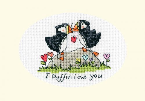 XGC42 Eleanor Teasdale - I Puffin Love You  - üdvözlőlap 13x9 cm