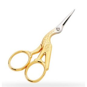 F71250412D Stork scissors gold 11,5 cm