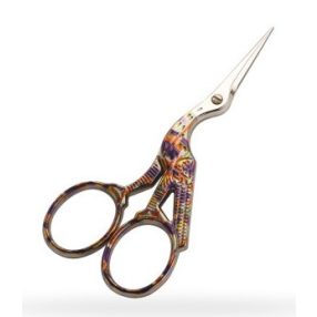 F71250312uc Stork scissors coloured handles 9 cm