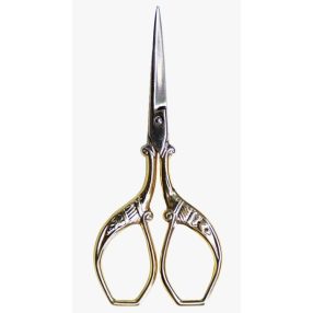 F71160312d Embroidery scissors gold handles 9 cm