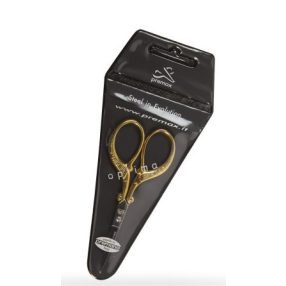 F11250312d Stork scissors gold handles 9 cm