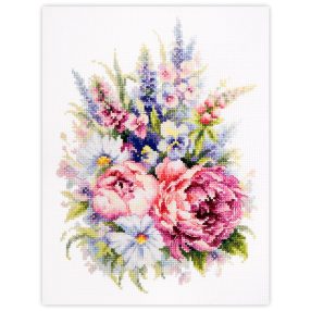 ci-210-310 Bouquet with Peonies 19x26 cm