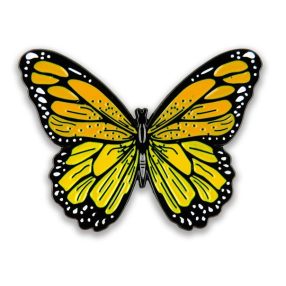 Leti 14342 Nyári pillangó - tűmágnes 4x3 cm