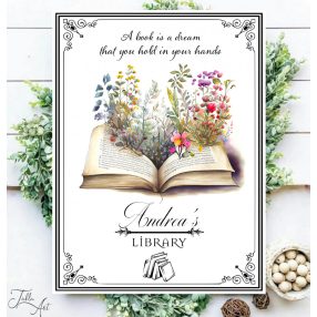 2735 A book is a dream - vadvirágok 