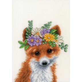 PN-0201471 Flower crown fox 22x30 cm