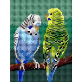 3578 Hullámos papagájok 18x24 cm