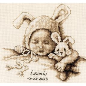 PN-0199358 Baby and cuddly rabbit 23x21 cm