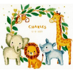 PN-0197905 Jungle animals 36x33 cm