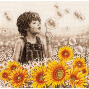 PN-0195530 Fiú napraforgókkal 33x33 cm