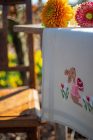 PN-0190938 Easter rabbits in tulip garden 40x100 cm