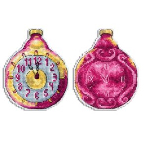 SR907 Karácsonyfadísz - óra 12x9 cm