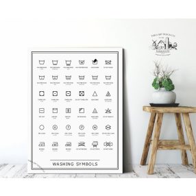 2763 Washing symbols  - mosás szimbólumok 