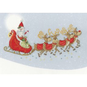 XKTB09 Karen Tye Bentley - Sleigh Ride 34x24 cm