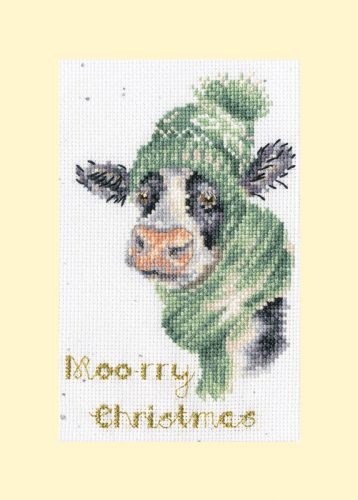 XMAS67 Hannah Dale - Moo-rry Christmas 10x16 cm