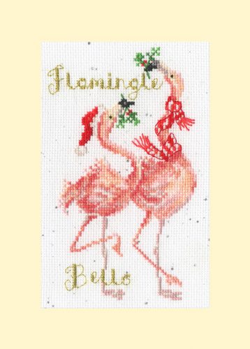 XMAS68 Hannah Dale - Flamingle Bells 10x16 cm