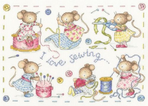 XKG9 I Love Sewing 32x23 cm