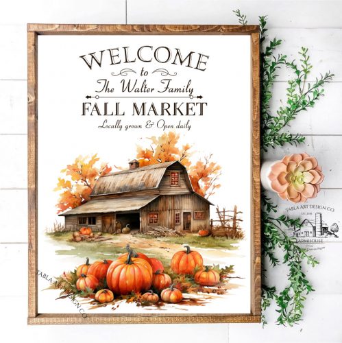 2786 Welcome to Fall Market - családnévvel 