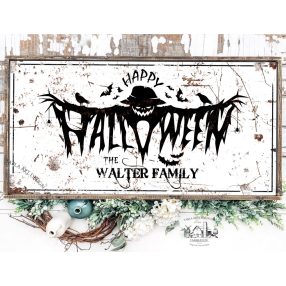 2319 Happy Halloween Scarecrow Family