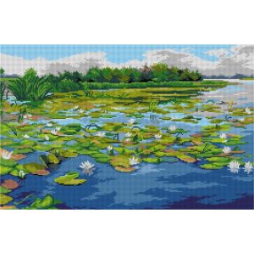 3623 Henryk Weyssenhoff - Vízililiomok 40x60 cm