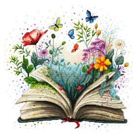 Z10769 Flower book 40x40 cm