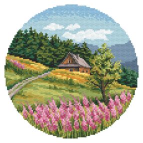 Z10828 Summer landscape 20 cm