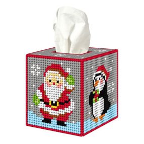 SA5109 Papír zsebkendő tartó - tél 13x12x12 cm