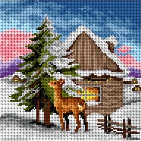 3493 Téli este 24x24 cm