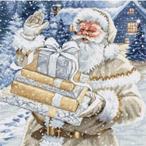 BU5034 Santa and Pressies 29x29 cm