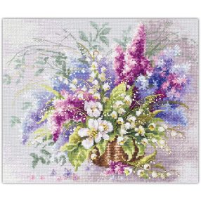 ci-210-305 Lilies of the Valley and Lilac 28x23 cm