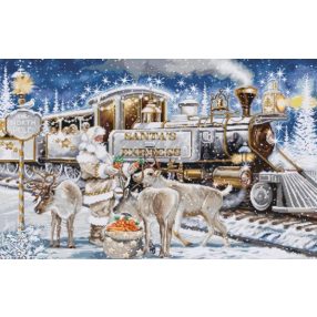 BU5038 Santa’s Express White 54x35 cm