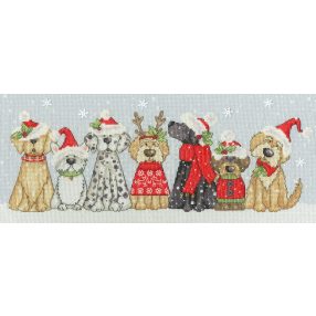 XKTB10 Karen Tye Bentley - Holiday Hounds 39x16 cm