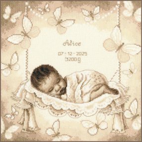PN-0202504 Baby in hammock 28x28 cm