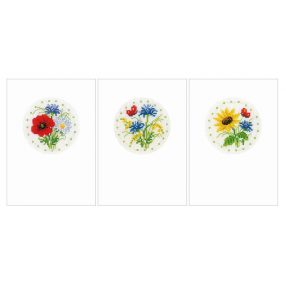 PN-0021466 Field flowers set of 3 10,5x15 cm