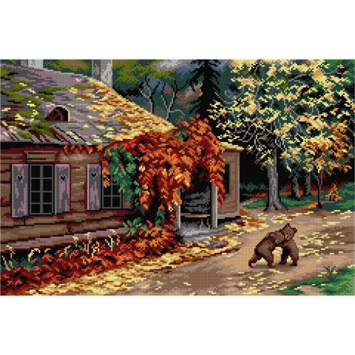 3645 Henryk Weyssenhoff - Lithuanian Seclusion 40x60 cm