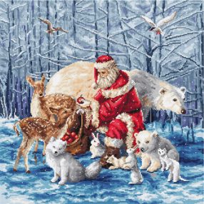 Leti 8082 Santa and Friends 38x38 cm