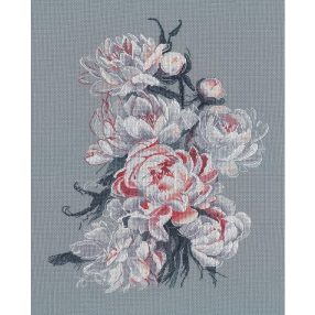 S1574 Lacy peonies 24x12 cm