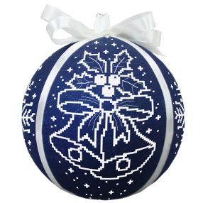 ZU10777 Christmas ball with bells 15 cm