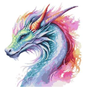 Z10551 Colorful dragon 30x30 cm
