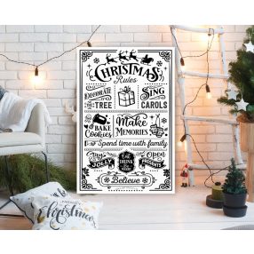 2522 Christmas rules 45x30 cm
