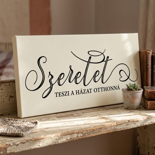 2191 Szeretet teszi a hazat otthonna 40x20 cm