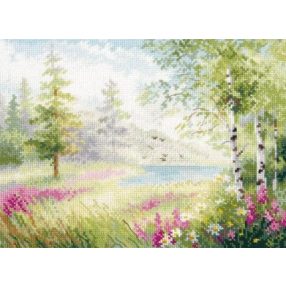 S3-34 Blue Lake - Silence 23x17 cm