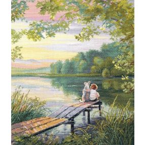 S1577 Gondtalan gyerekkor 32x40 cm